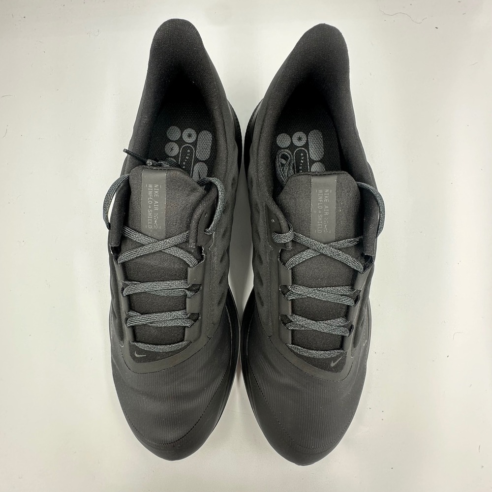 Nike‎ Air Winflo Shield Men 13 Triple Black Weatherized Running Shoes DM1106-007 - Picture 9 of 15